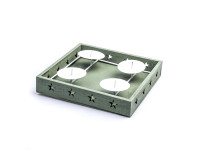 %73SQN WOOD Candleholder plate star